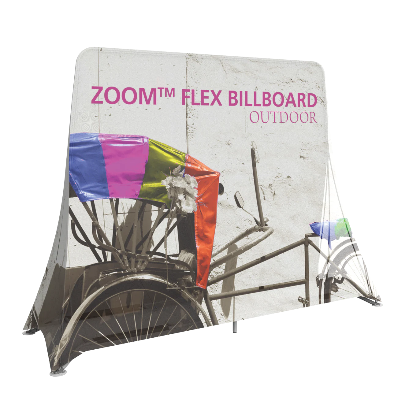 9ft x 7ft Zoom Flex Outdoor Billboard Single-Sided (Graphic Package)