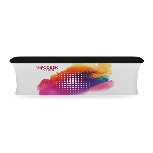 WaveLine InfoDesk Straight Tension Fabric Display Counter - 05F (Graphics Package)