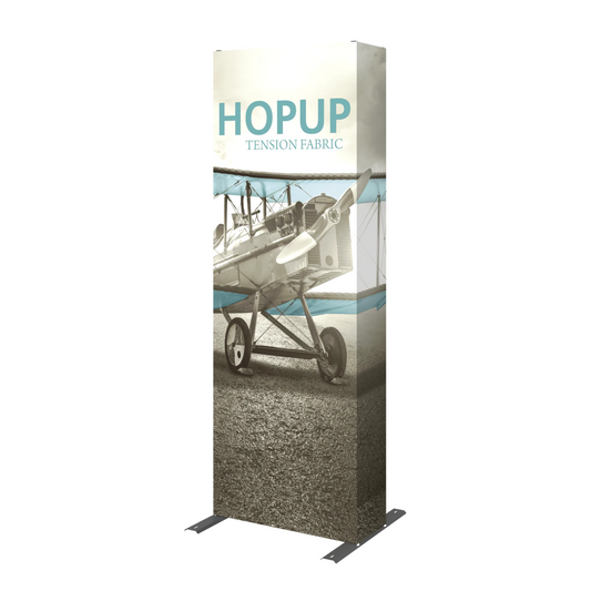 2.5ft x 8ft Hopup Straight Tension Fabric Display Full Fitted