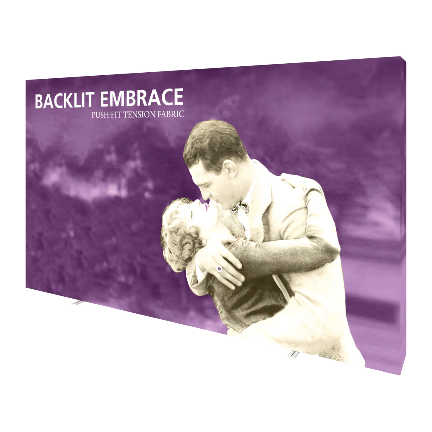 13ft x 8ft Embrace Backlit Square Push-Fit Tension Fabric Display Double-Sided (Graphic Package)