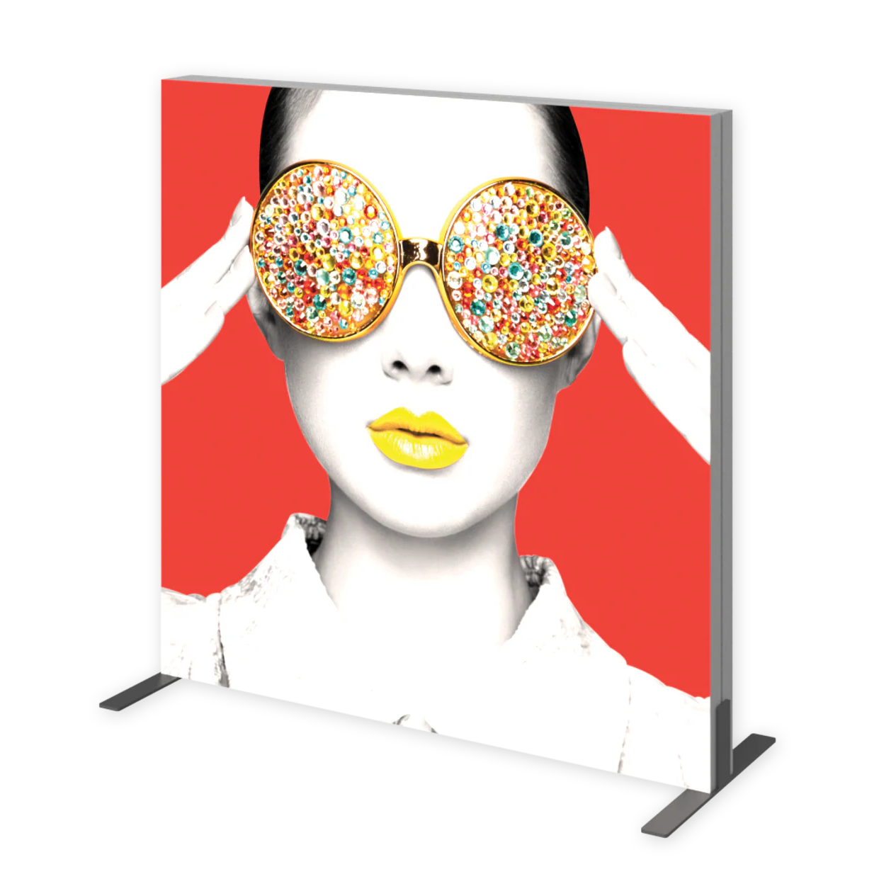 4ft x 4ft Vector Frame Light Box Square 02 Fabric Banner Display Single-Sided (Graphic Package)