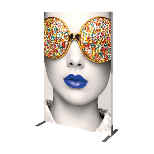 4ft x 6ft Vector Frame Rectangle 03 Fabric Banner Display Double-Sided Eclipse Blockout Fabric (Graphic Package)
