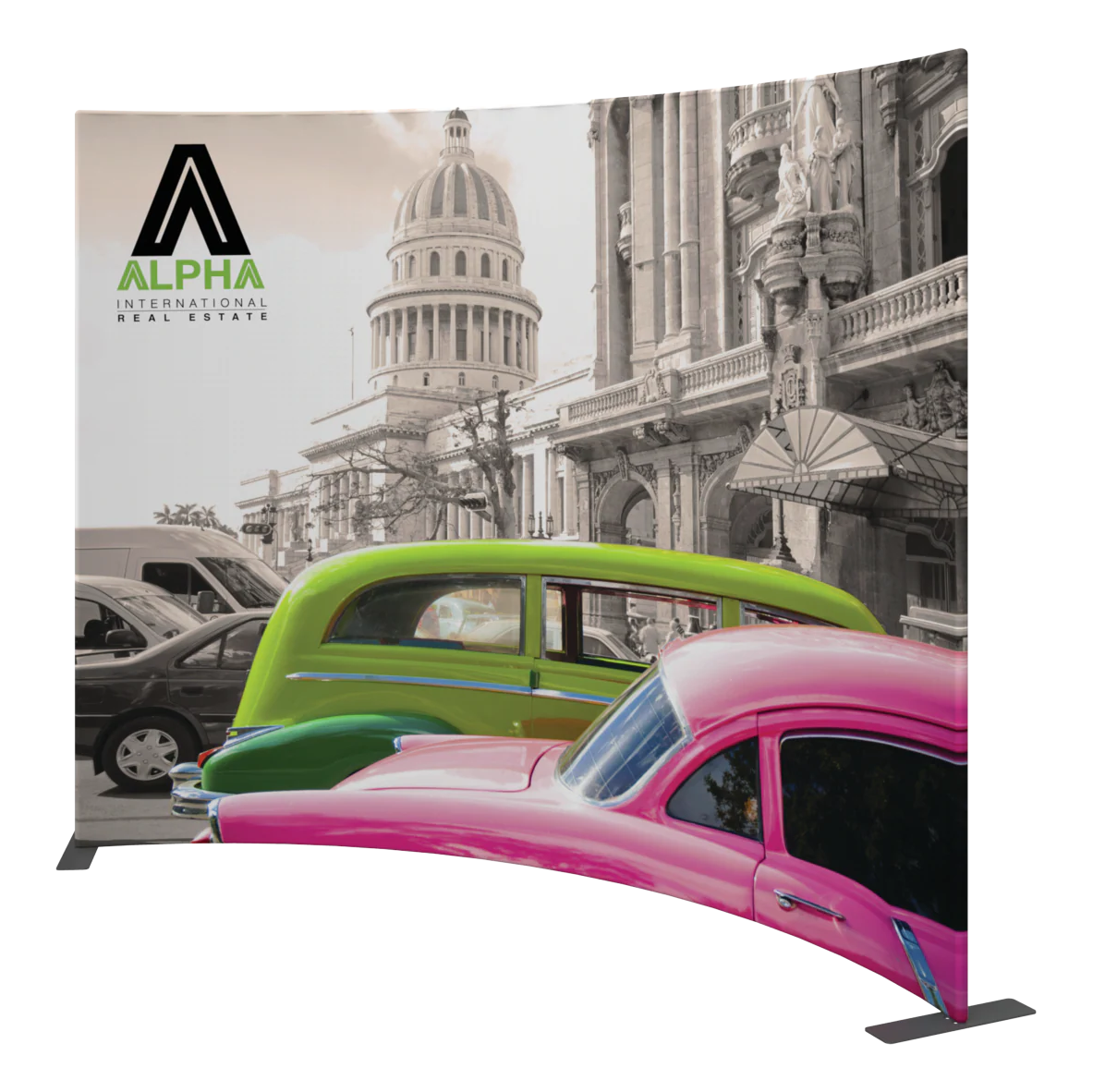 9ft x 8ft Modulate Magnetic Frame Banner 05 Single-Sided Concave (Graphic Package)