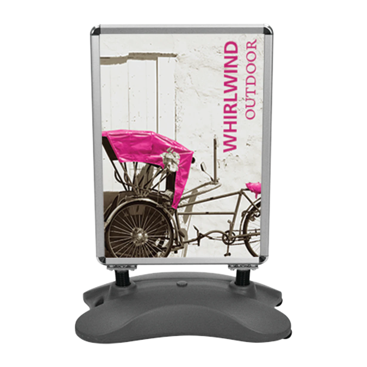 Whirlwind Outdoor Sign Stand Double-Sided (Graphic Package)