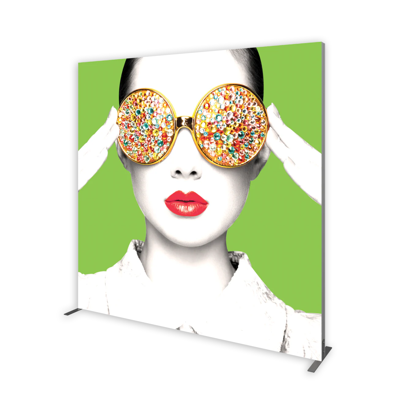 8ft x 8ft Vector Frame Light Box Square 04 Fabric Banner Display Single-Sided (Graphic Package)