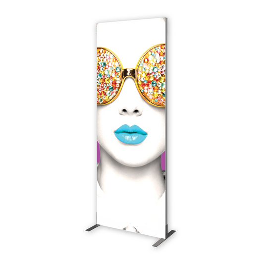 3ft x 8ft Vector Frame Light Box Rectangle 06 Fabric Banner Display Double-Sided (Graphic Package)