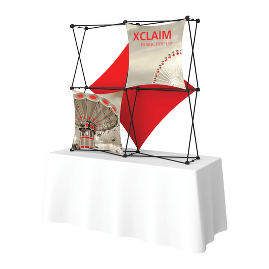 5ft x 5ft Xclaim Tabletop Fabric Popup Display Kit 03
