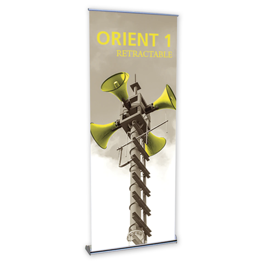 31.5in Orient 800 Retractable Banner Stand (Supreme Melinex Graphic Package)