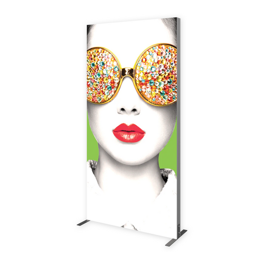 4ft x 8ft Vector Frame Light Box Rectangle 04 Fabric Banner Display Single-Sided (Graphic Package)