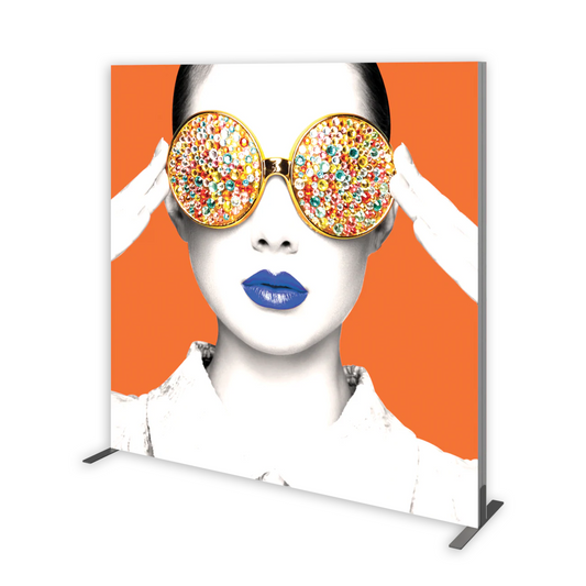 6ft x 6ft Vector Frame Light Box Square 03 Fabric Banner Display Double-Sided (Graphic Package)