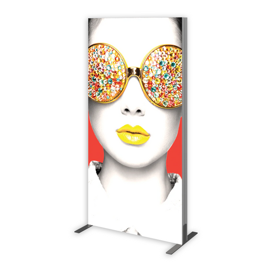 3ft x 6ft Vector Frame Light Box Rectangle 02 Fabric Banner Display Single-Sided (Graphic Package)