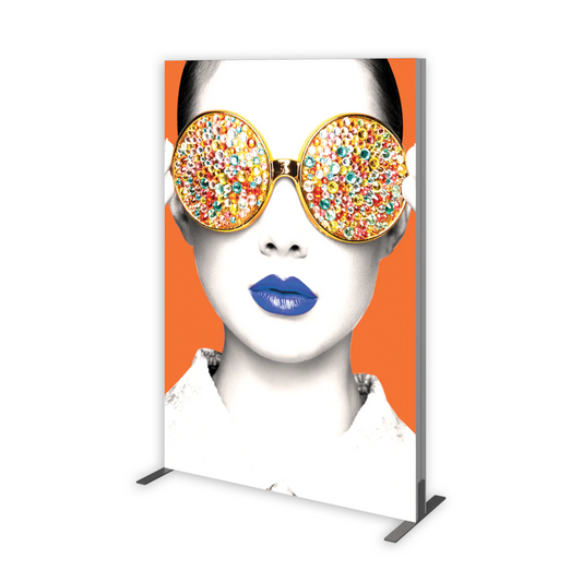 4ft x 6ft Vector Frame Light Box Rectangle 03 Fabric Banner Display Single-Sided (Graphic Package)