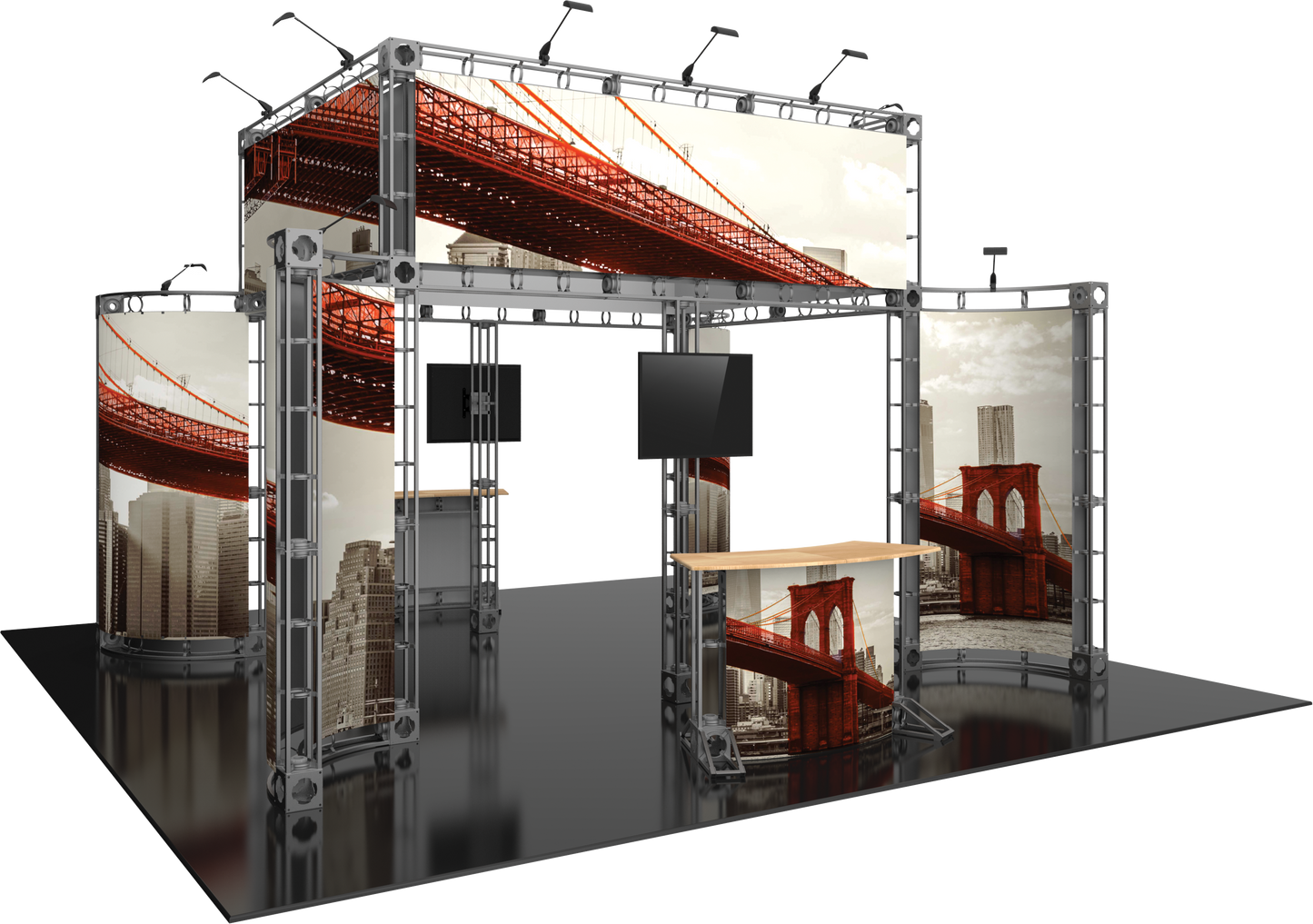 Aarhus Orbital Express Truss 20x20 Modular Island Exhibit
