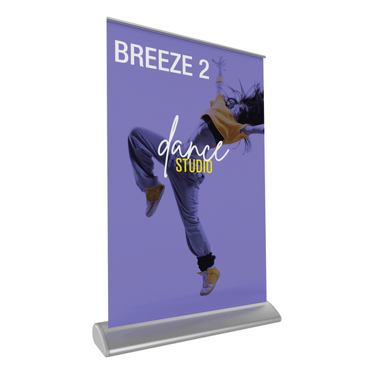 11in Breeze 2 Retractable Tabletop Banner Stand