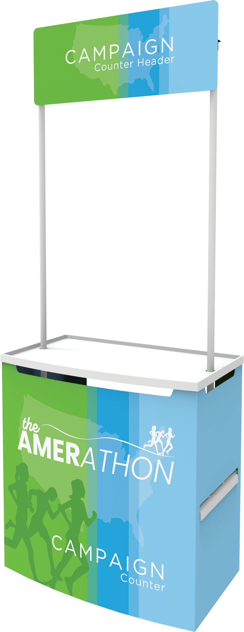 3ft x 7ft Campaign Promotional Counter