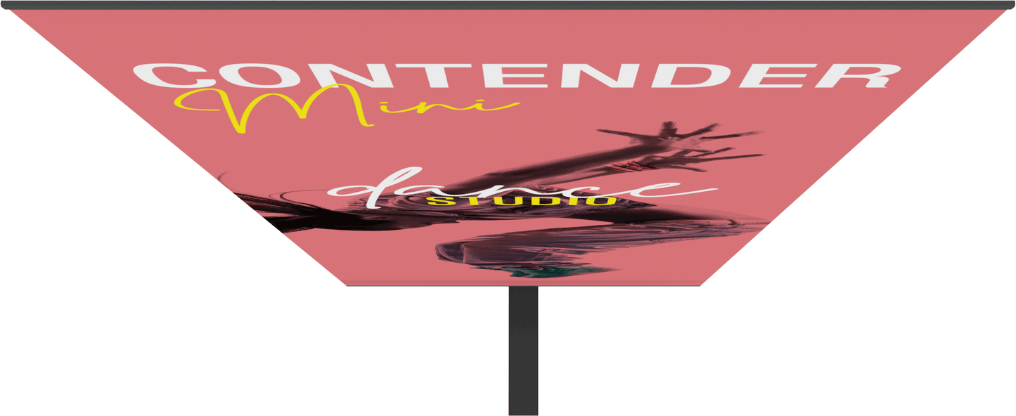 23.5in Contender Mini Retractable Banner Stand