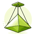 Four Sided Pyramid Hanging