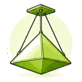 Four Sided Pyramid Hanging