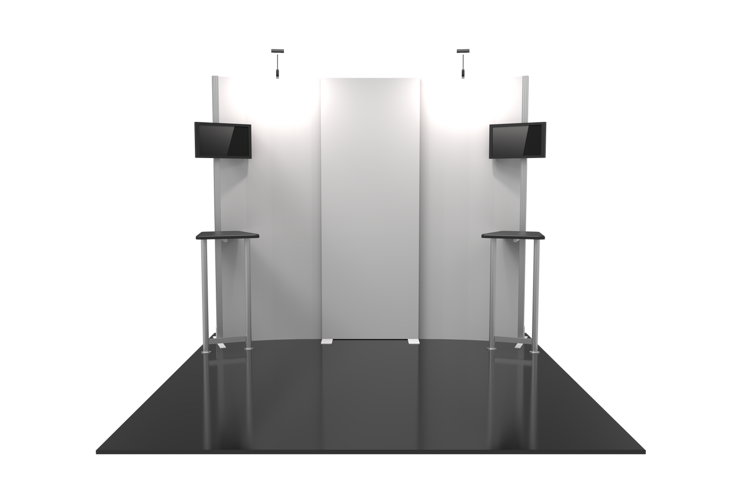 10ft x 10ft Hybrid Pro Modular Backwall Kit 01