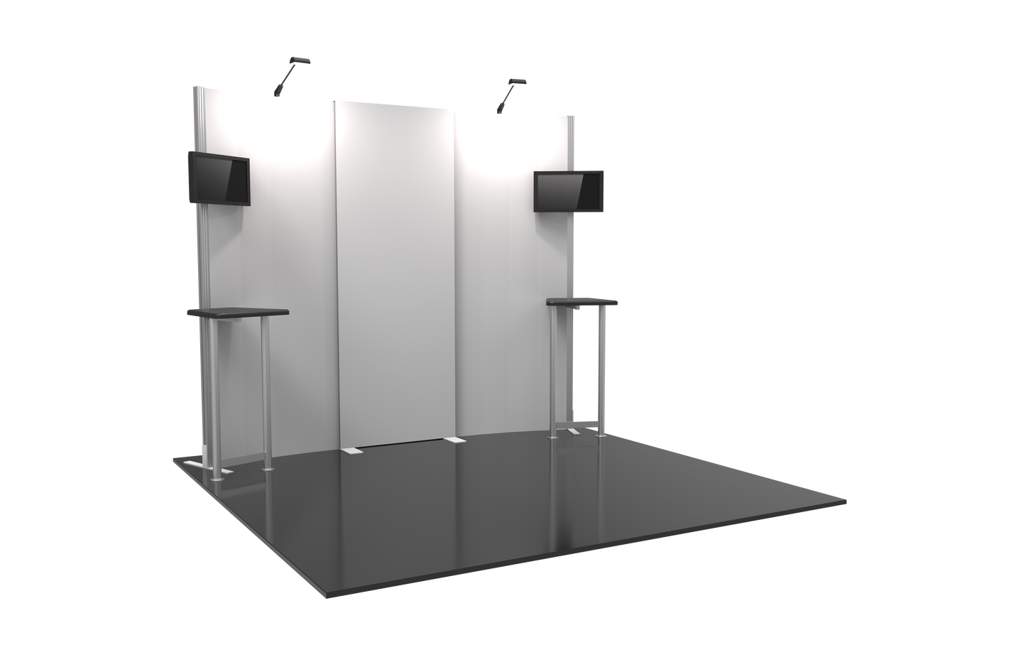 10ft x 10ft Hybrid Pro Modular Backwall Kit 01