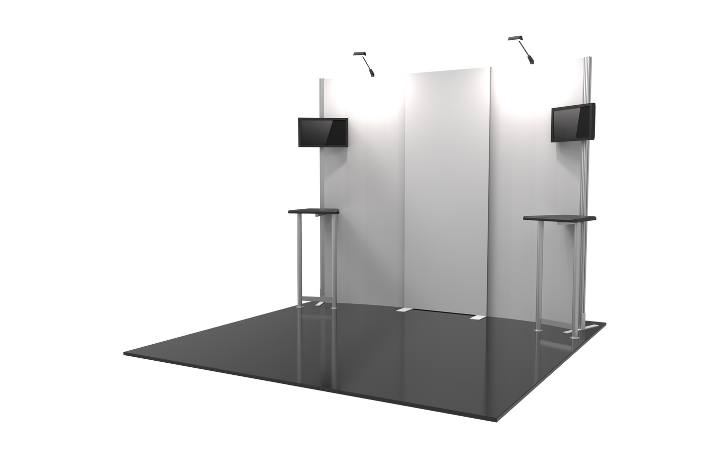 10ft x 10ft Hybrid Pro Modular Backwall Kit 01