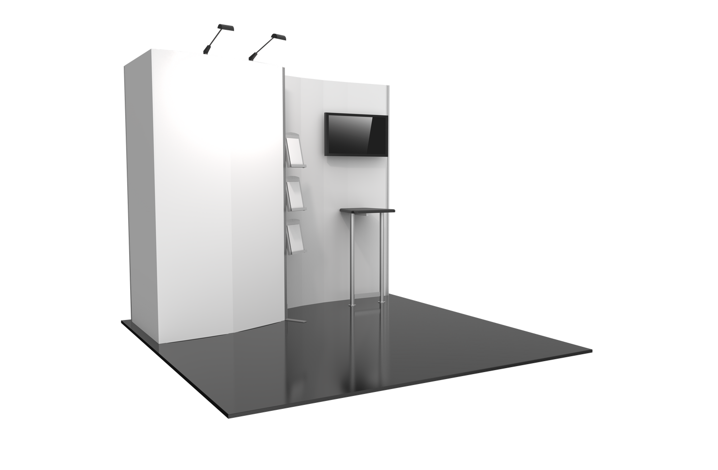 10ft x 10ft Hybrid Pro Modular Backwall Kit 02