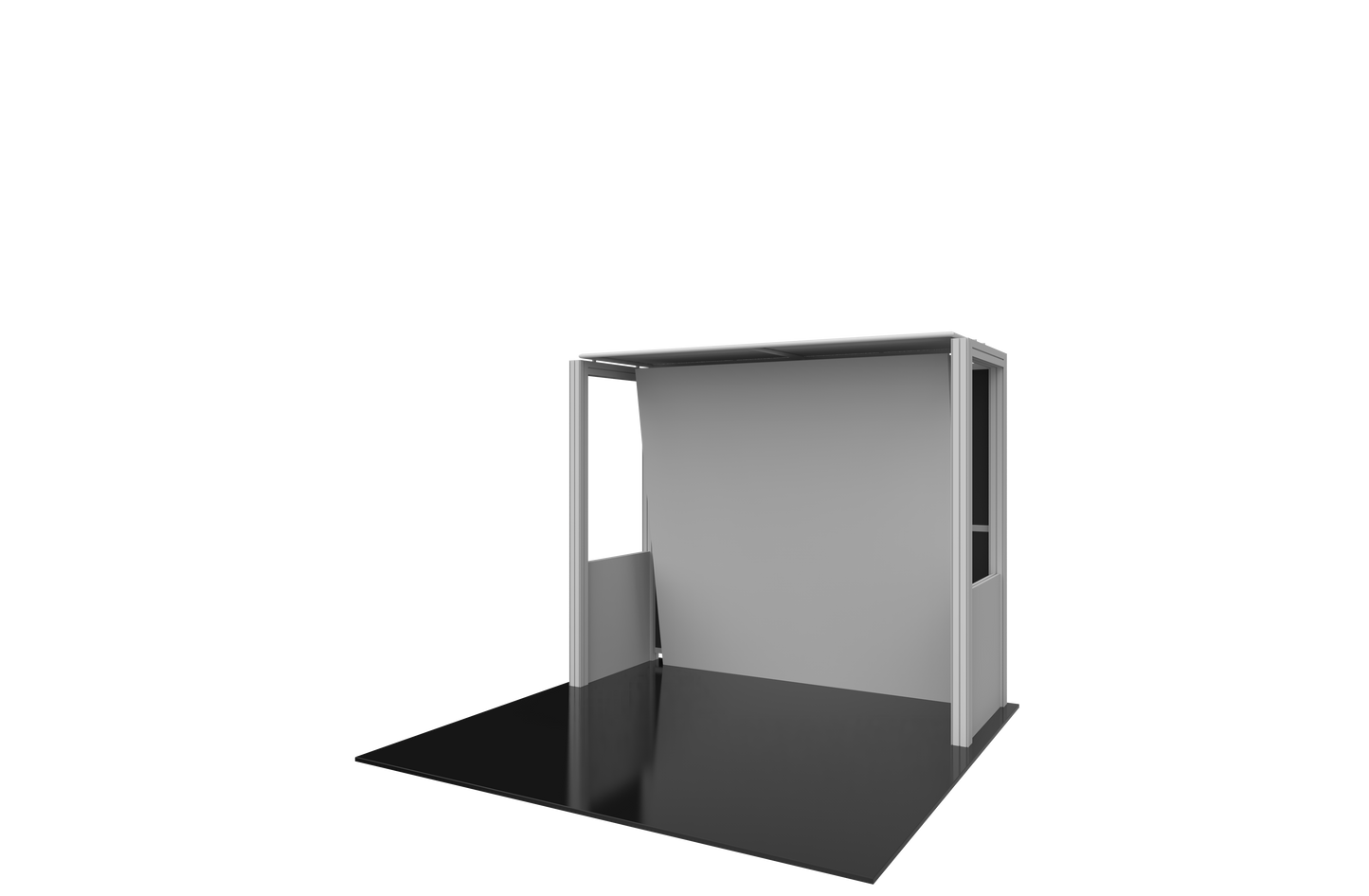 10ft x 10ft Hybrid Pro Modular Backwall Kit 04
