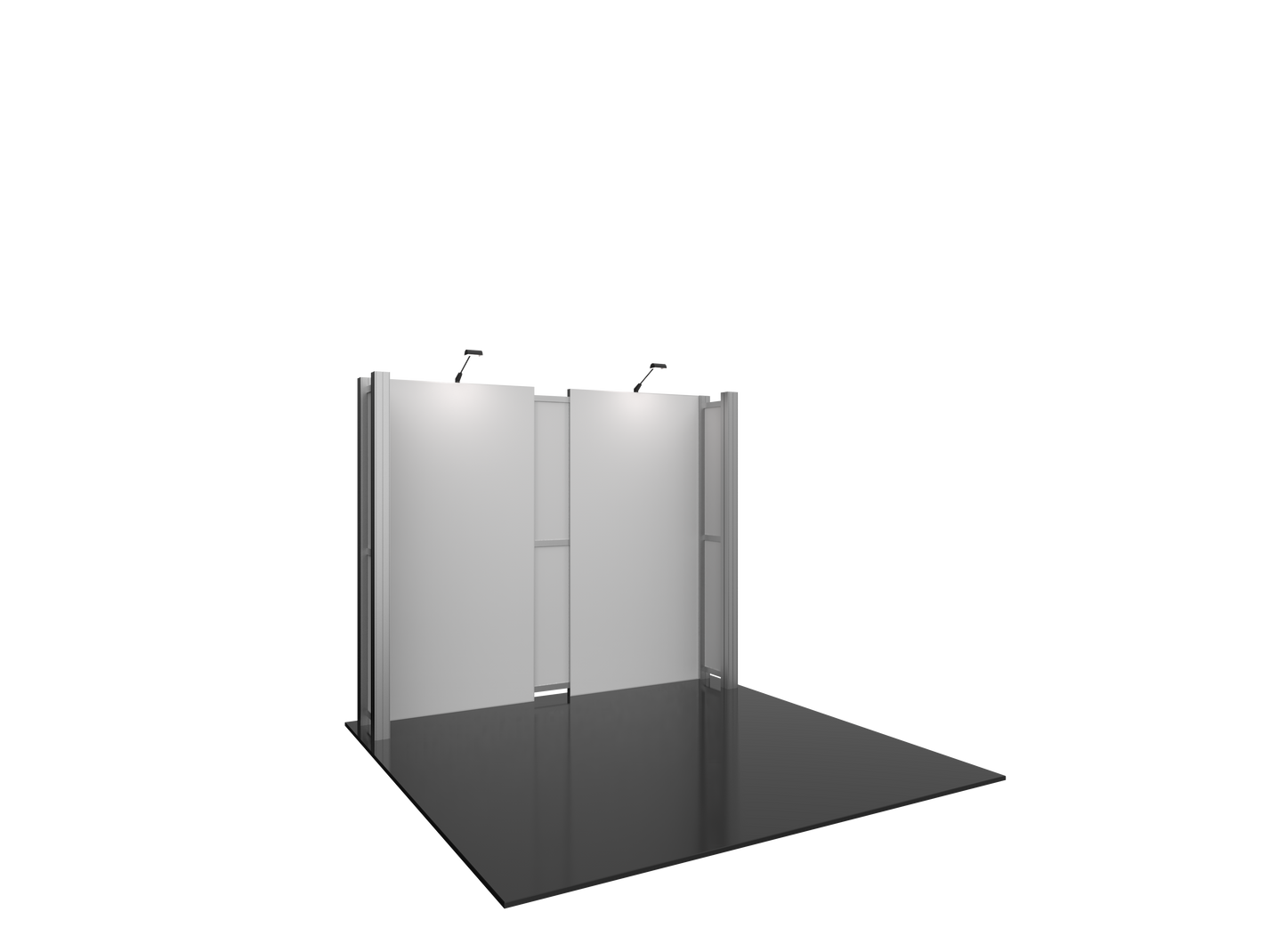 10ft x 10ft Hybrid Pro Modular Backwall Kit 05
