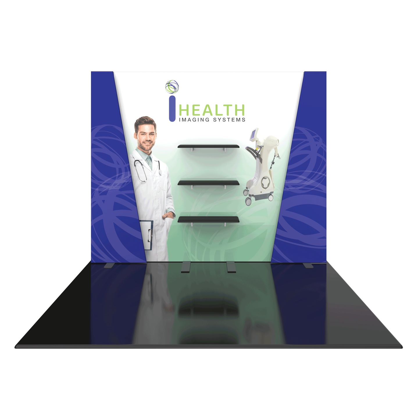 10ft x 8ft Hybrid Pro Modular Backwall Kit 27