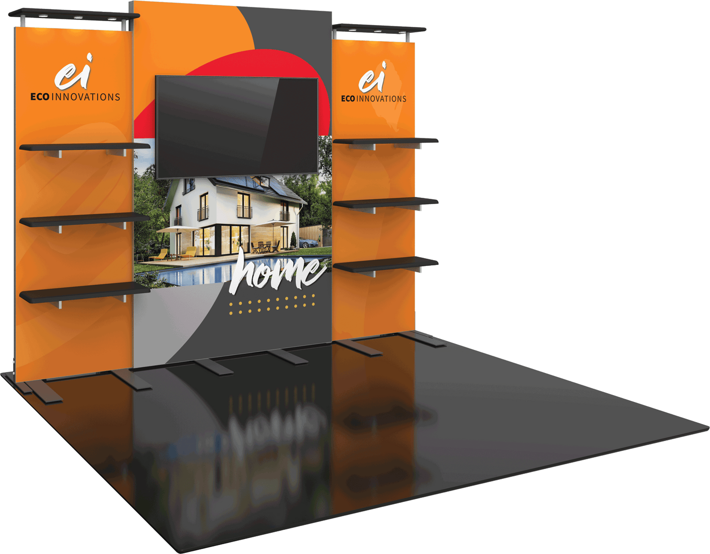 10ft x 8ft Hybrid Pro Modular Backwall Kit 30