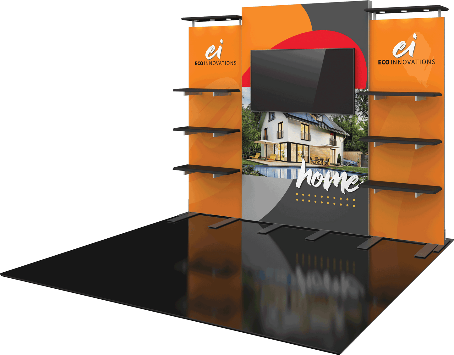 10ft x 8ft Hybrid Pro Modular Backwall Kit 30