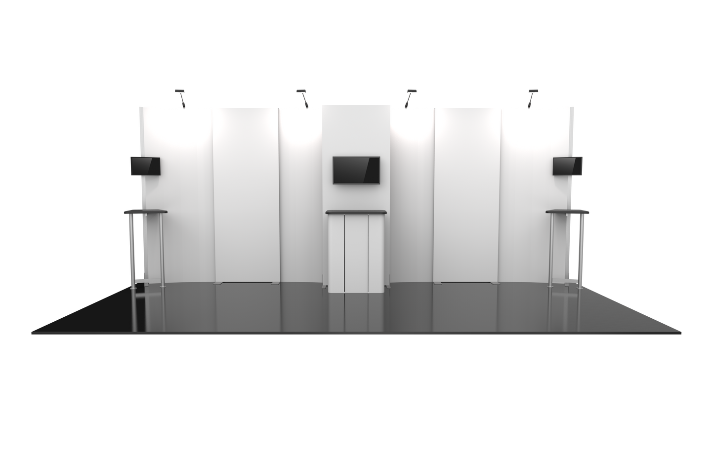 20ft x 10ft Hybrid Pro Modular Backwall Kit 09