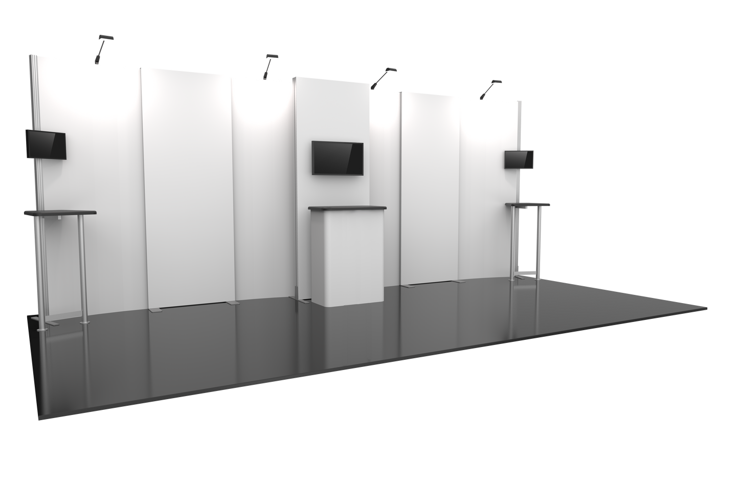 20ft x 10ft Hybrid Pro Modular Backwall Kit 09