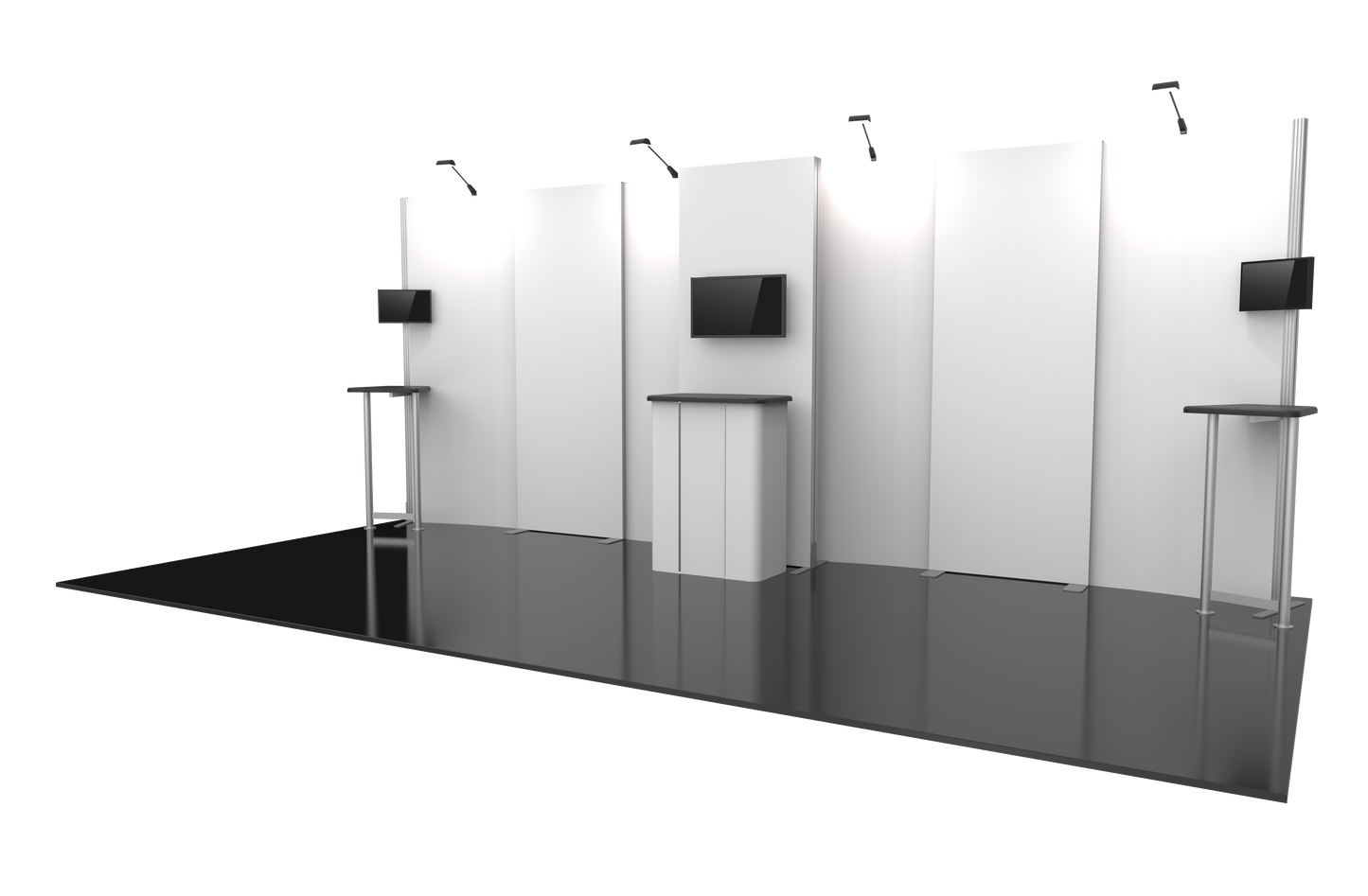 20ft x 10ft Hybrid Pro Modular Backwall Kit 09