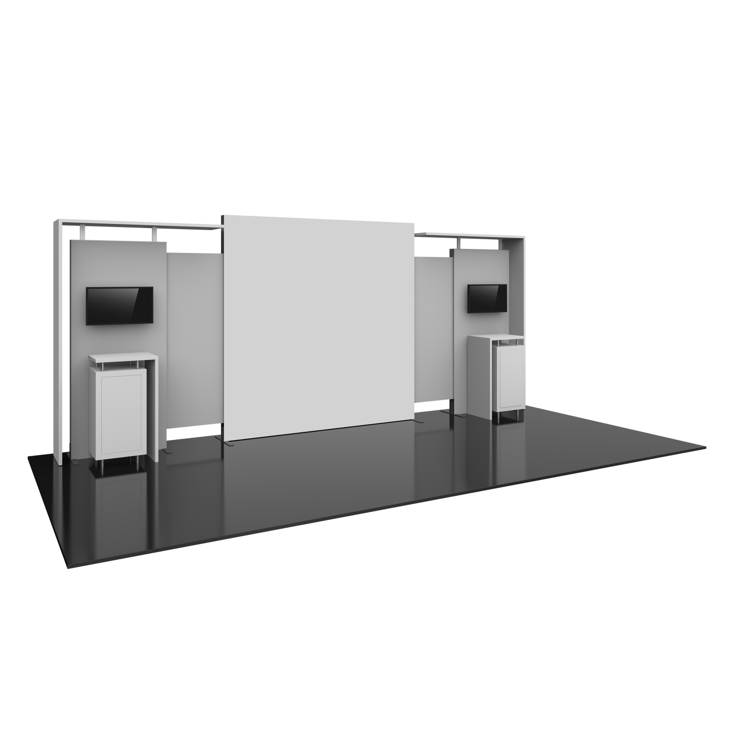 20ft x 10ft Hybrid Pro Modular Backwall Kit 11