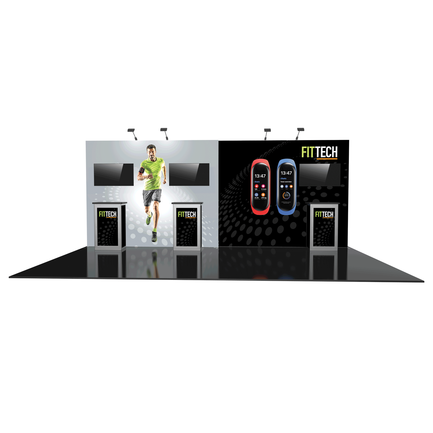 20ft x 10ft Hybrid Pro Modular Backwall Kit 14