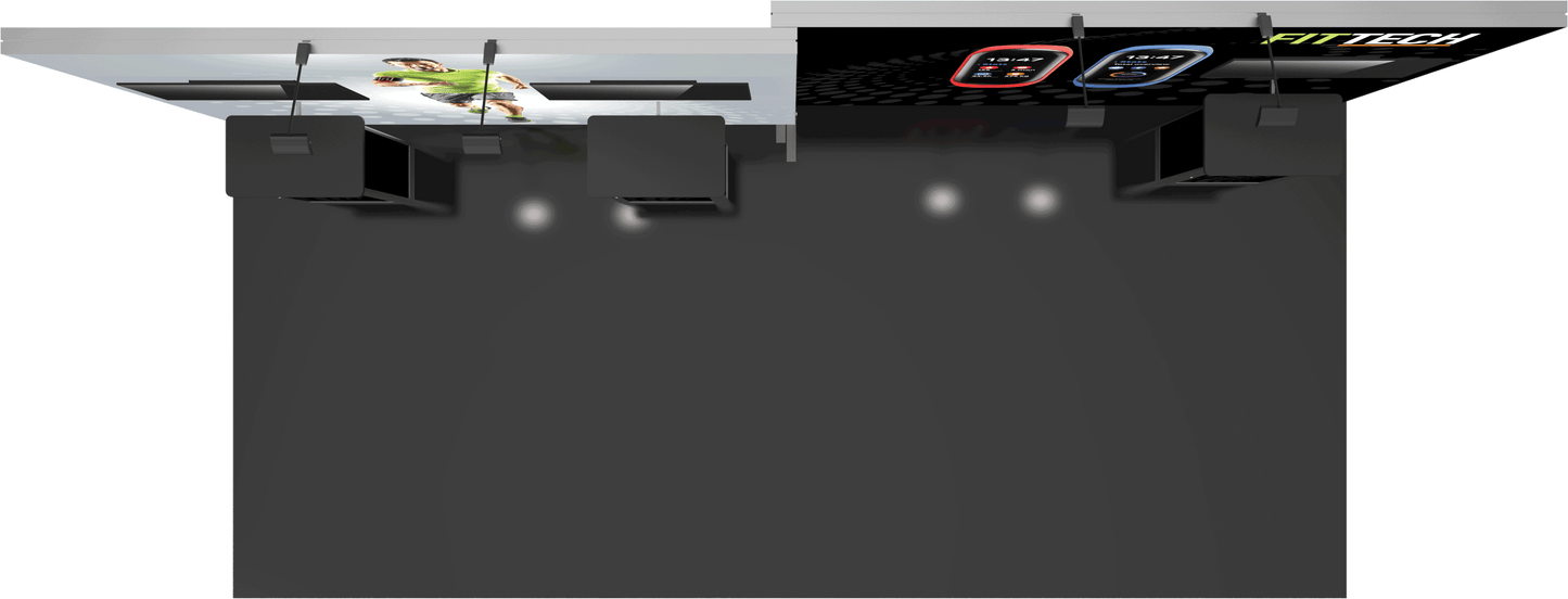 20ft x 10ft Hybrid Pro Modular Backwall Kit 14