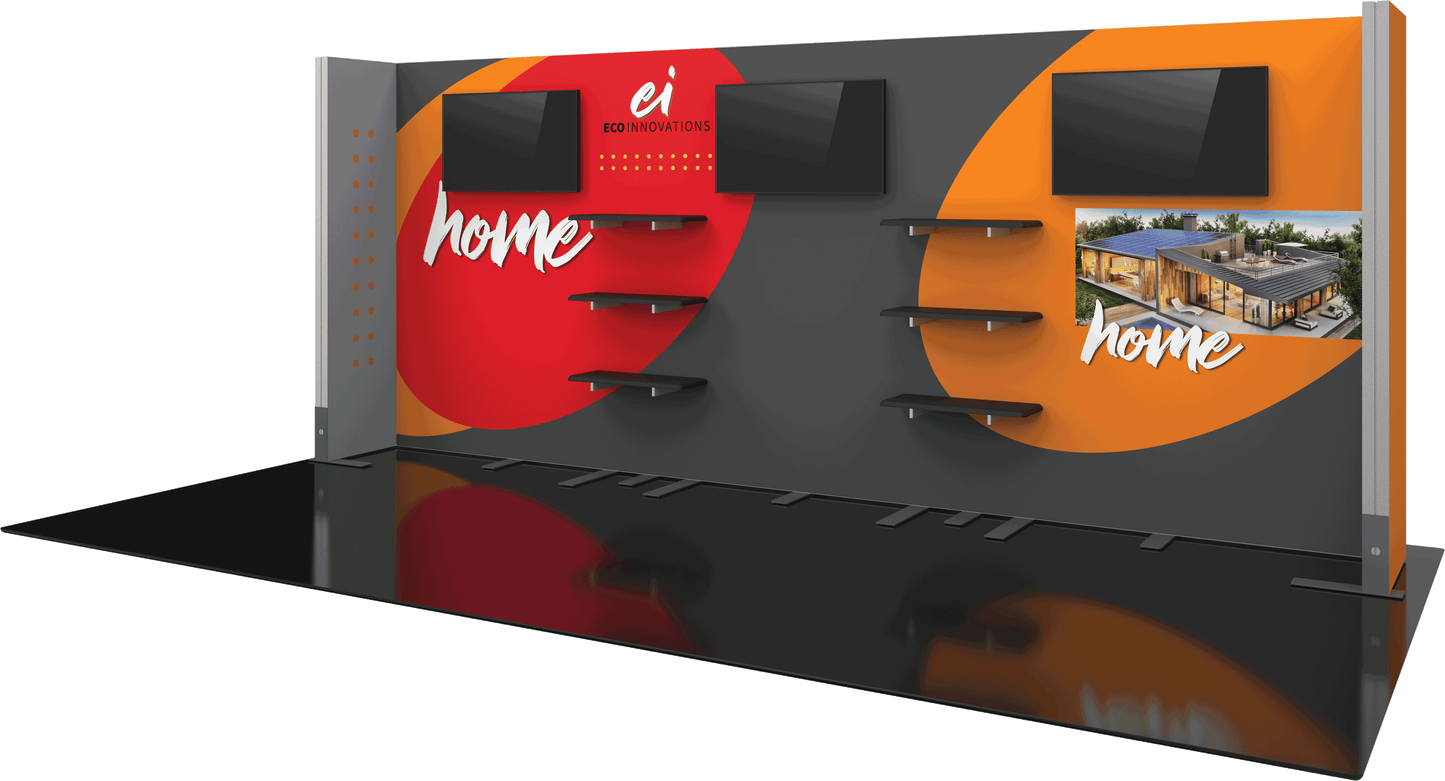 20ft x 10ft Hybrid Pro Modular Backwall Kit 22
