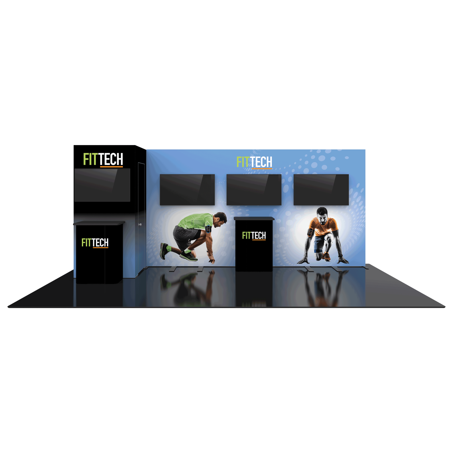 20ft x 10ft Hybrid Pro Modular Backwall Kit 25