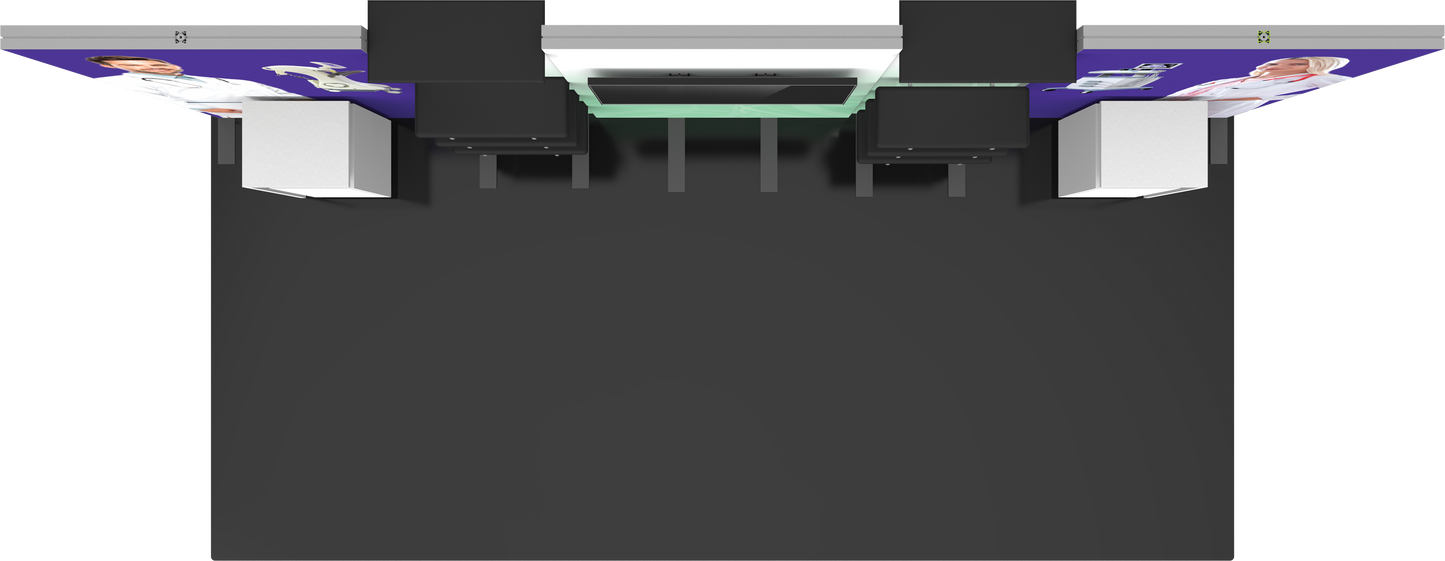 20ft x 10ft Hybrid Pro Modular Backwall Kit 31