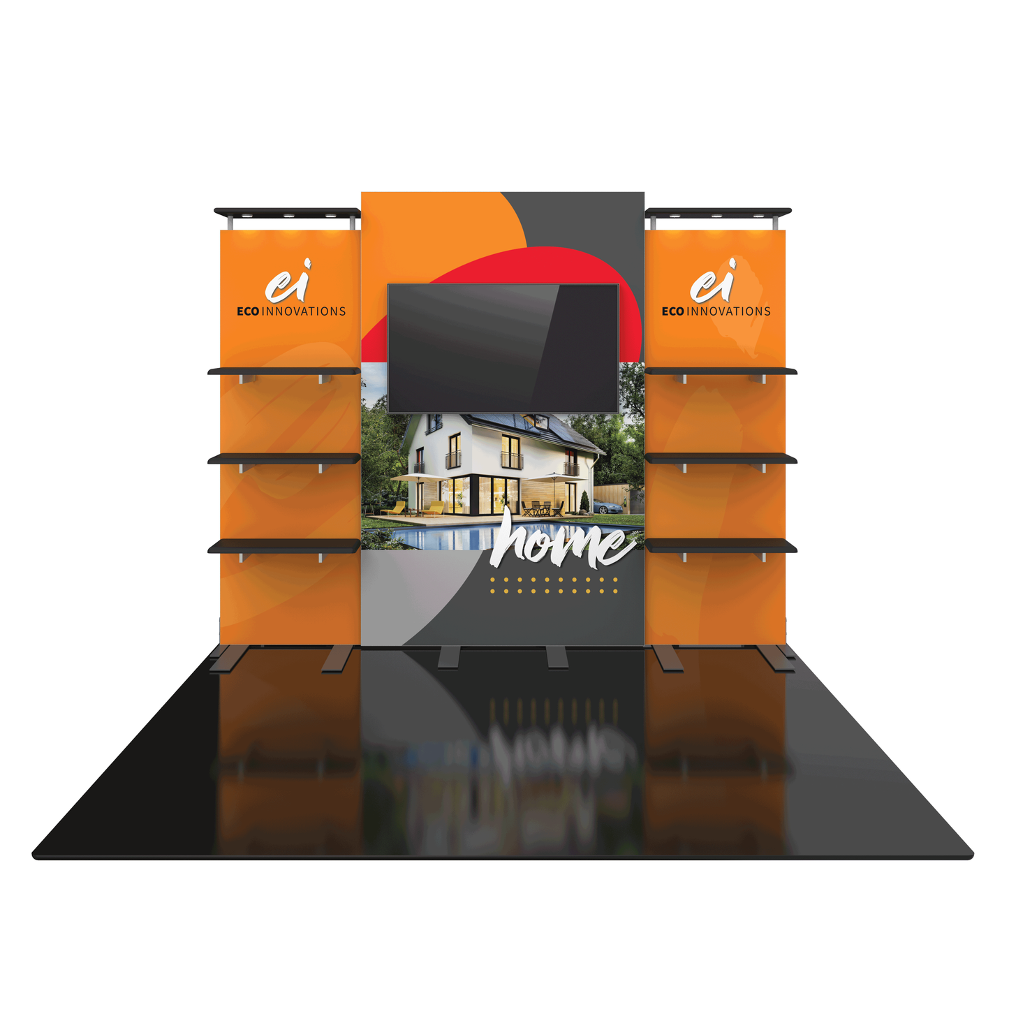 10ft x 8ft Hybrid Pro Modular Backwall Kit 30