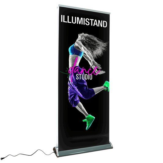 31in Illumistand Double-Sided Light-Up Retractable Banner Stand