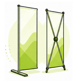 L & X base Banner Stands