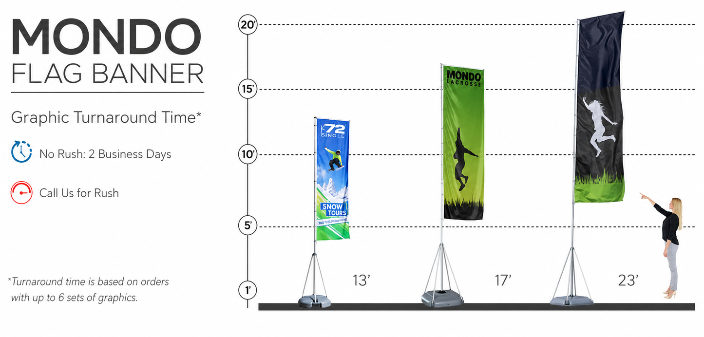 23 ft. Mondo Outdoor Banner Flag