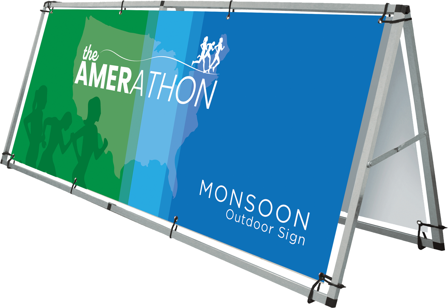 8ft x 3ft Monsoon Outdoor A-frame Sign Stand