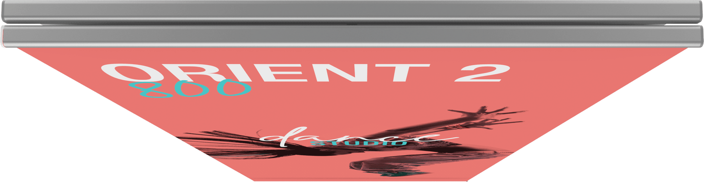 31.5in Orient Double-Sided 800 Retractable Banner Stand