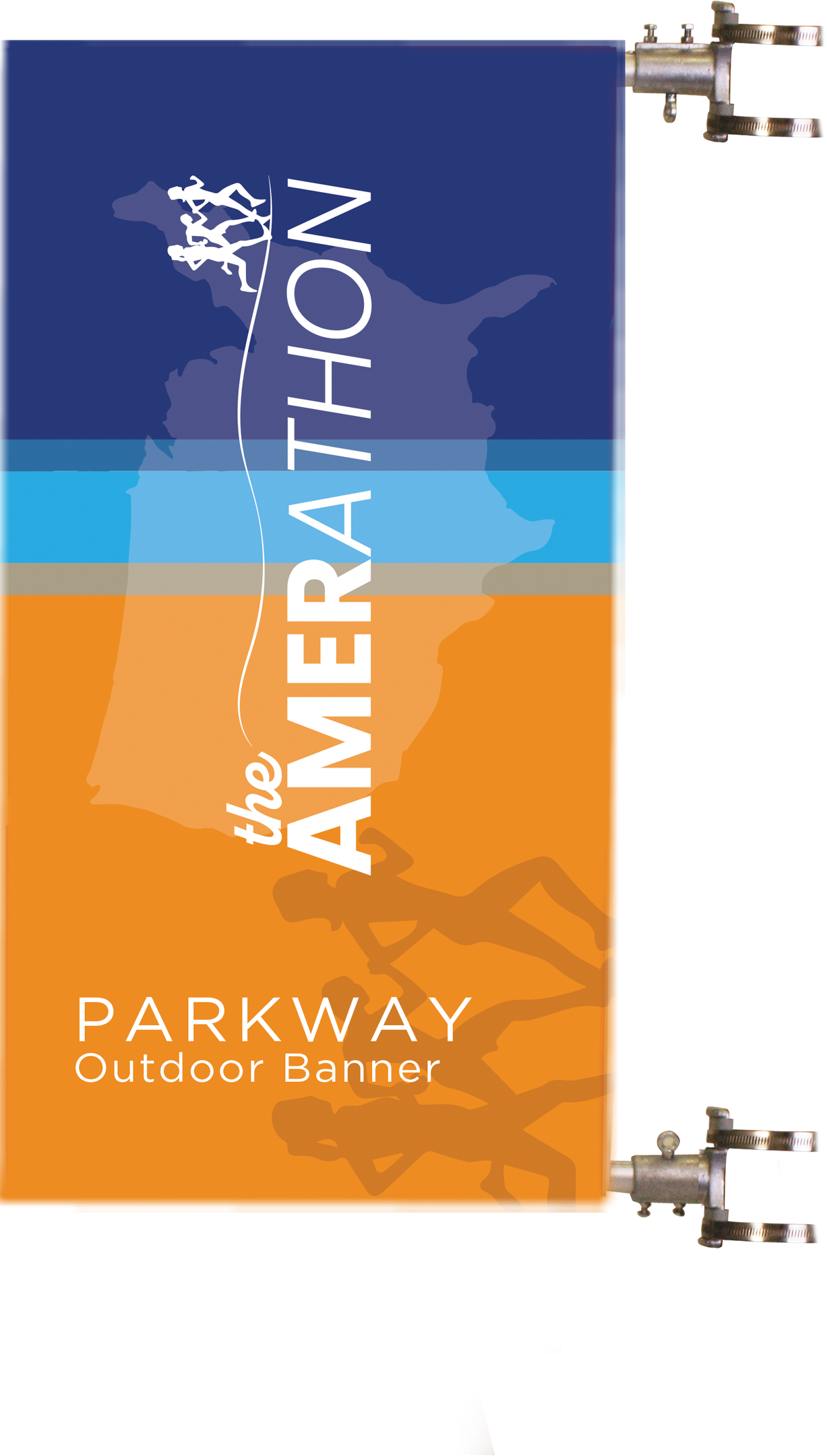5ft Parkway Outdoor Pole Banner Scrim Vinyl