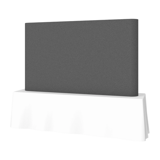 8ft (3x2) Coyote Straight Tabletop Full Fabric Display (Fabric Package)