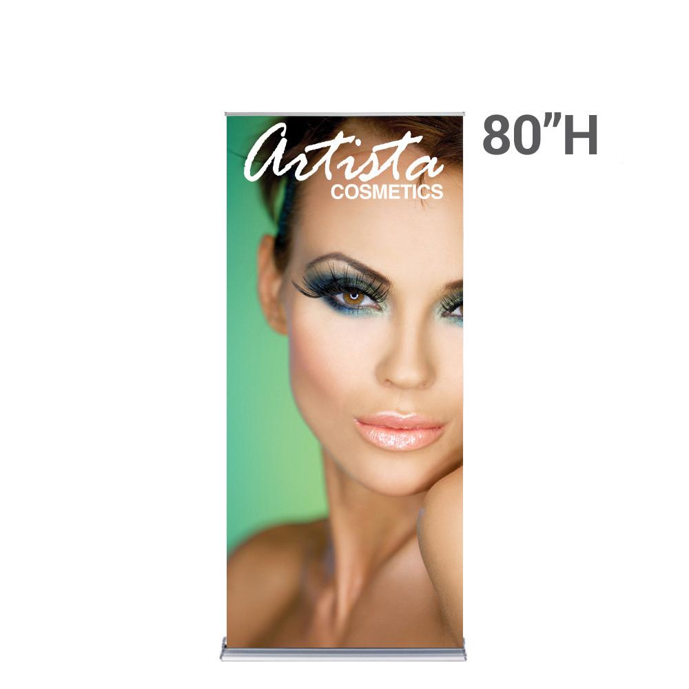 36 x 80 in. SilverStep Retractable Banner Stand