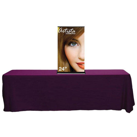 24 x 63 in. SilverStep Tabletop Retractable Banner Stand